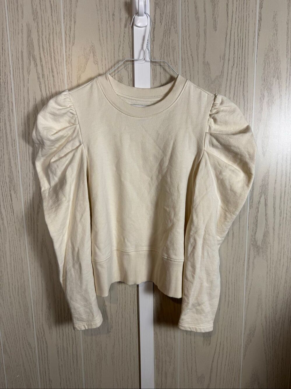 Sold Out NYC Just Enough Puff Crewneck Sweatshirt Size Small 100% Organic Cotton - Picture 2 of 6